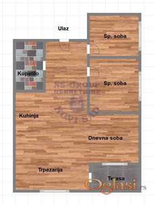 Dvoiposoban stan u izgradnji, parking mesto u ceni