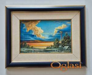 Ulje na platnu - Svetionik, prelepa slika!