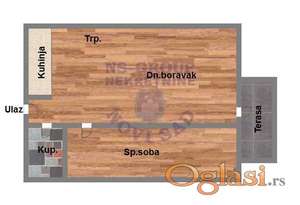 Dvosoban stan na Telepu, 40m2