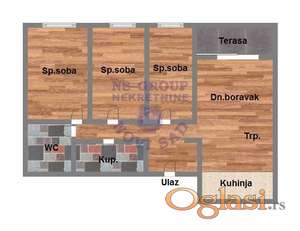 Četvorosoban - 82m2 - Trandžament