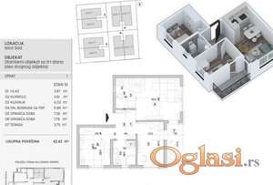 Adice-Odličan Dvoiposoban stan 42 m2 u Pogodnom kraju-povrat PDV-065/385 8880