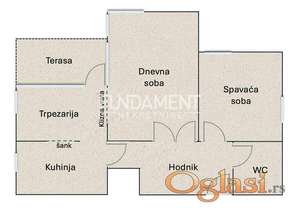 Galenika 57m2+6m2, terasa, IV, cg, lux renoviran ID#1713