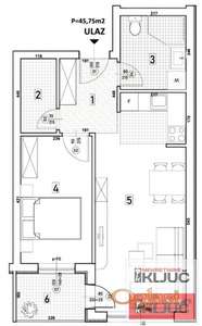 SOMBORSKI BULEVAR, 47m2, Dvosoban sa pdv, Izgradnja