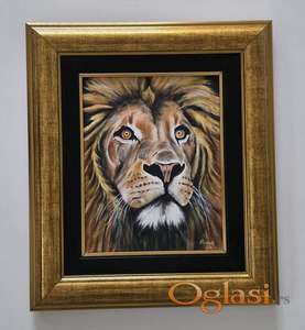 Slika - Lav, akril na platnu. Prelepa slika!