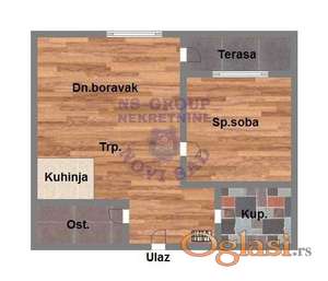 Dvosoban 44m2 Mišeluk