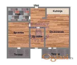 Trosoban stan 66m2, Alibegovac!