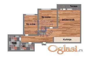 Trosoban 61m2 Bulevar patrijarha Pavla