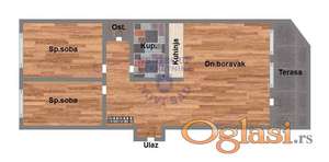 Trosoban, 60m2 Miseluk