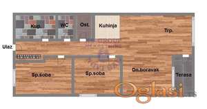 Trosoban stan u izgradnji-Adice