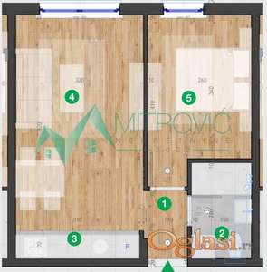 Telep, 33m2. Jednoiposoban stan. Povrat PDV-a. 