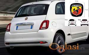 ABARTH prednji/zadnji amblemi za obican Fiat 500 - ne Abarth varijantu