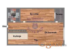 Dvosoban stan na Bulevaru Patrijarha Pavla, 40m2