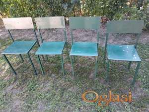 Metalna stolice za dvorište
