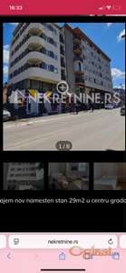 Izdajem namesten stan 29m2 u centru Uzica, novogradnja