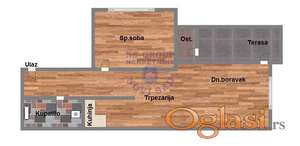 Dvosoban stan 53m2 Novi Majur