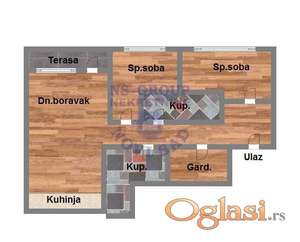 Novogradnja trosoban,65m2