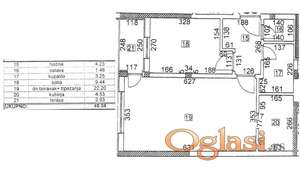 🏡 NA PRODAJU – JEDNOIPOSOBAN STAN 48 m² | NOVA DETELINARA, NOVI SAD, 144.000 EUR