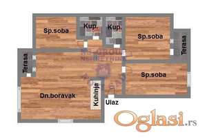 Troiposoban stan na Podbari, 90m2