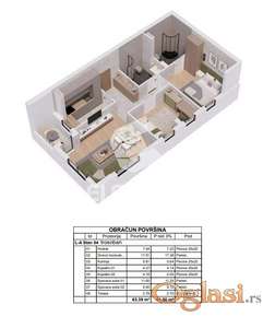 Prodaje se trosoban stan u izgradnji! ID#1056