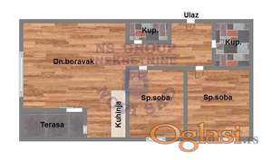 Trosoban stan u izgradnji kod Instituta