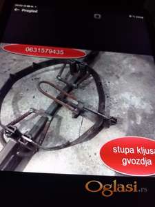 Stupa kljusa gvozdja