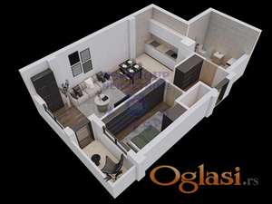 NOV DVOSOBAN   -  IMA POVRAT PDV-A   - NAJLEPSI DEO PETROVARADINA