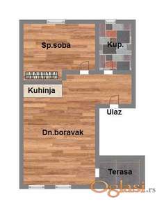 Dvosoban stan na Petrovaradinu u izgradnji