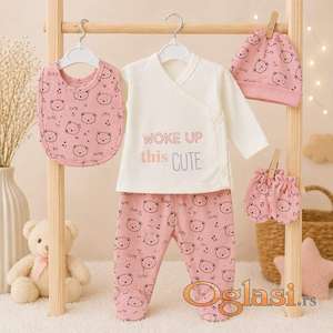 KIDZZ 5u1 komplet Meda vel. 62 - 3 meseca NOVO