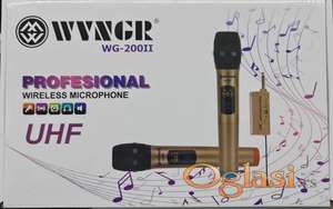 Bezicni mikrofon set 2 mikrofona profesionalni WG-200