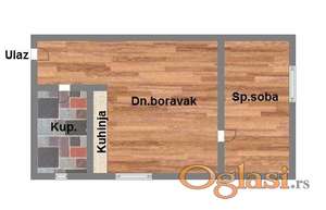 Odličan jednoiposoban stan na Adicama!