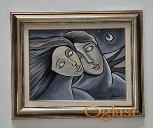 Ulje na platnu - San u dvoje, prelepa slika!