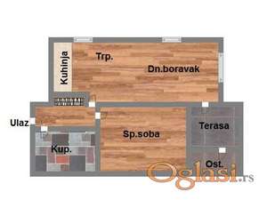 533596 Stara Detelinara - 46m2 - dvosoban