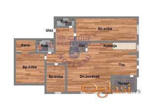 Cetvorosoban, 85m2 Somborski Bulevar