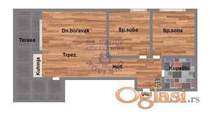 Trosoban stan na Telepu - PDV -