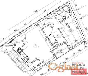 CENTAR, 57m2, Dvoiposoban sa pdv, Izgradnja