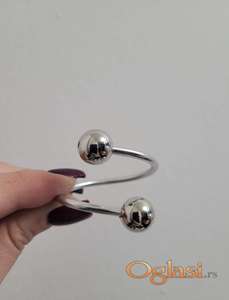 Prsten za salvete - srebro/manji deblji