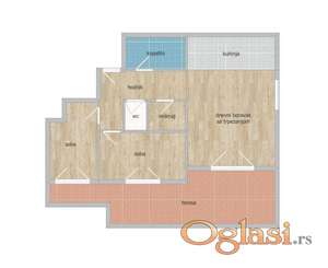 STAN - NOVI SAD - TELEP - 111m2 - 230000 evra