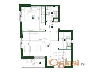 Voždovac, Jajinci, novogradnja, 55m2 ID#33783