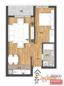 TELEP, 44m2, Dvosoban sa pdv