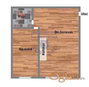 Stan sa jednom spavacom sobom u Veterniku 31m2