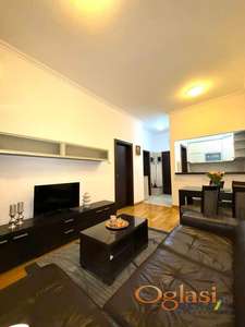 KOMPLETNO NAMEŠTEN DVOSOBAN STAN U ALEKSANDROVOJ ZGRADI NA BULEVARU OSLOBOĐENJA