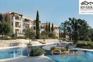 Na prodaju jednosoban stan sa baštom  kompleks HEIGHTS Tivat