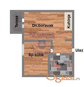 Dvosoban stan u Petrovaradinu,40m2