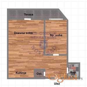 Na prodaju dvosoban stan na Novoj Detelinari