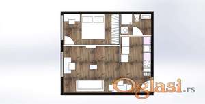 Jednoiposoban stan u novogradnji sa PDV-om, Donja Vrežina ID#6952
