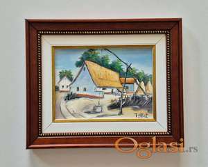 Ulje na lesonitu - Mali salas, prelepa slika!