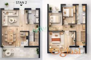 MODERNA TOWNHOUSE KUĆA – Vaš porodični dom, 87 m2 