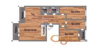 Četvorosoban stan, 96m2, Veternička rampa