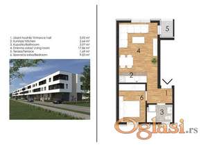 Odlicna izgradnja na Adicama - 38m2