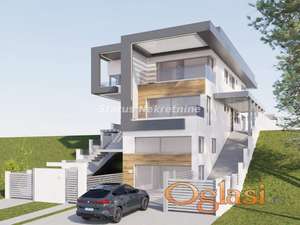 Sremska Kamenica-Dvoiposoban Dupleks 62 m2 u Izgradnji i Pogledom--065/3858880